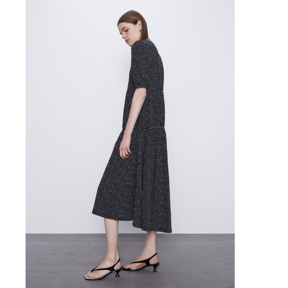 Zara Dress With Ruching TRF NWT - Picture 4 of 11